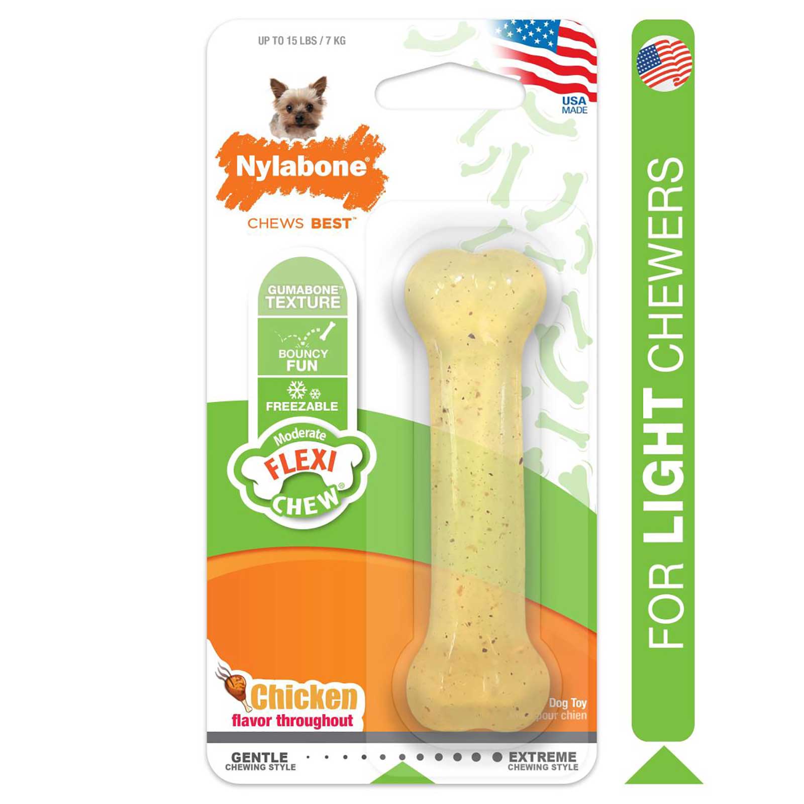 Nylabone Flexichew Chicken Dog Toy