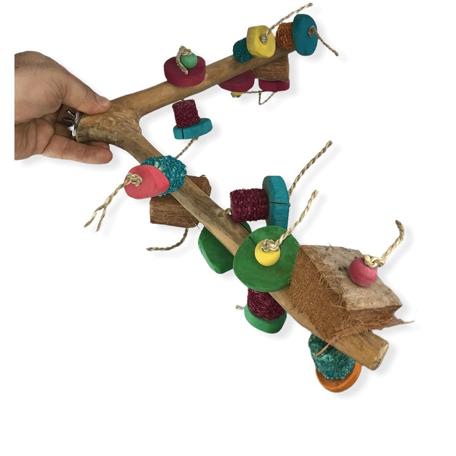Nino's Java Bird Toy Multi Branches with Toys