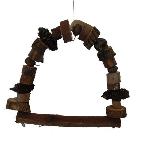 Natural Bird Toy Dome Swing