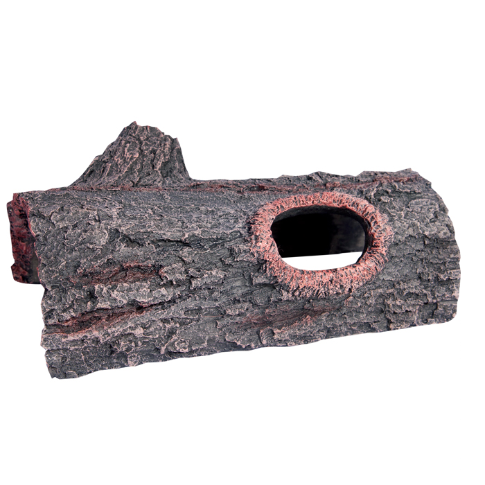 Reptile One Log With Holes Ornament