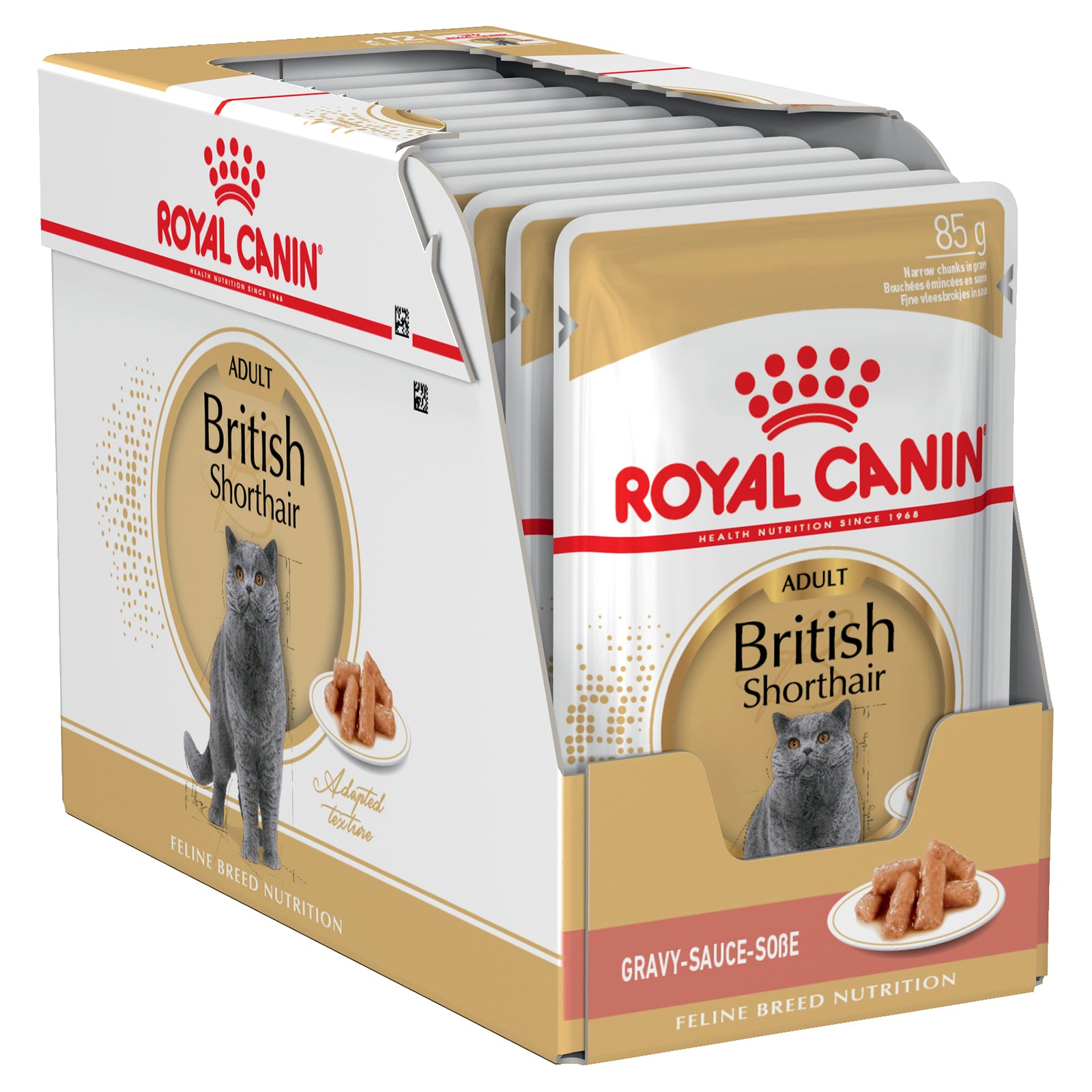 Royal Canin Cat Food Pouch Adult British Shorthair Gravy