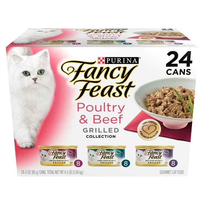 Fancy Feast Cat Food Can Adult Collection Grilled Poultry & Beef