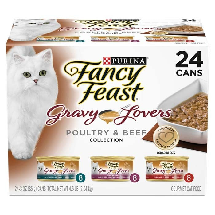 Fancy Feast Cat Food Can Adult Collection Gravy Lovers