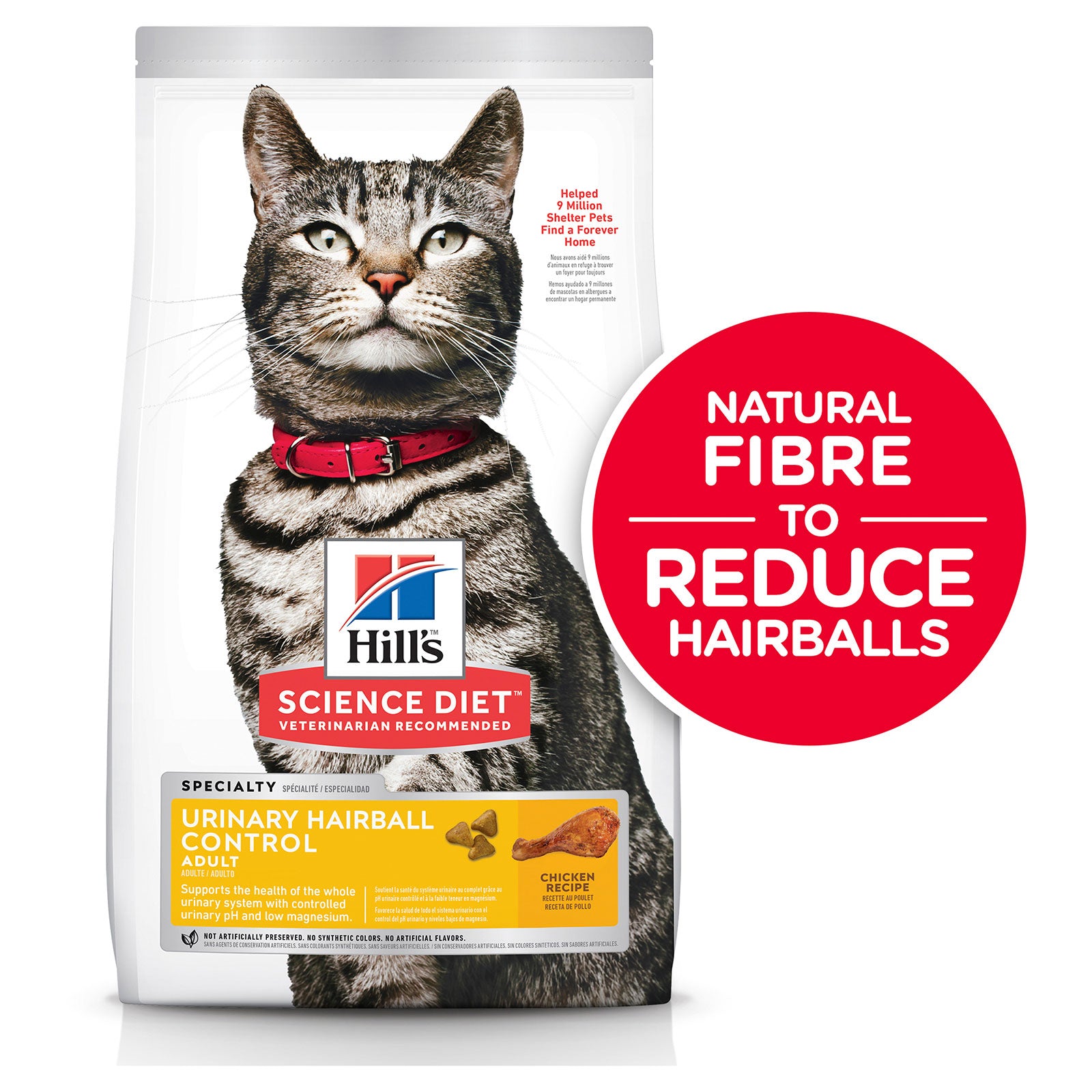 Hill's Science Diet Cat Food Adult Urinary Hairball Control