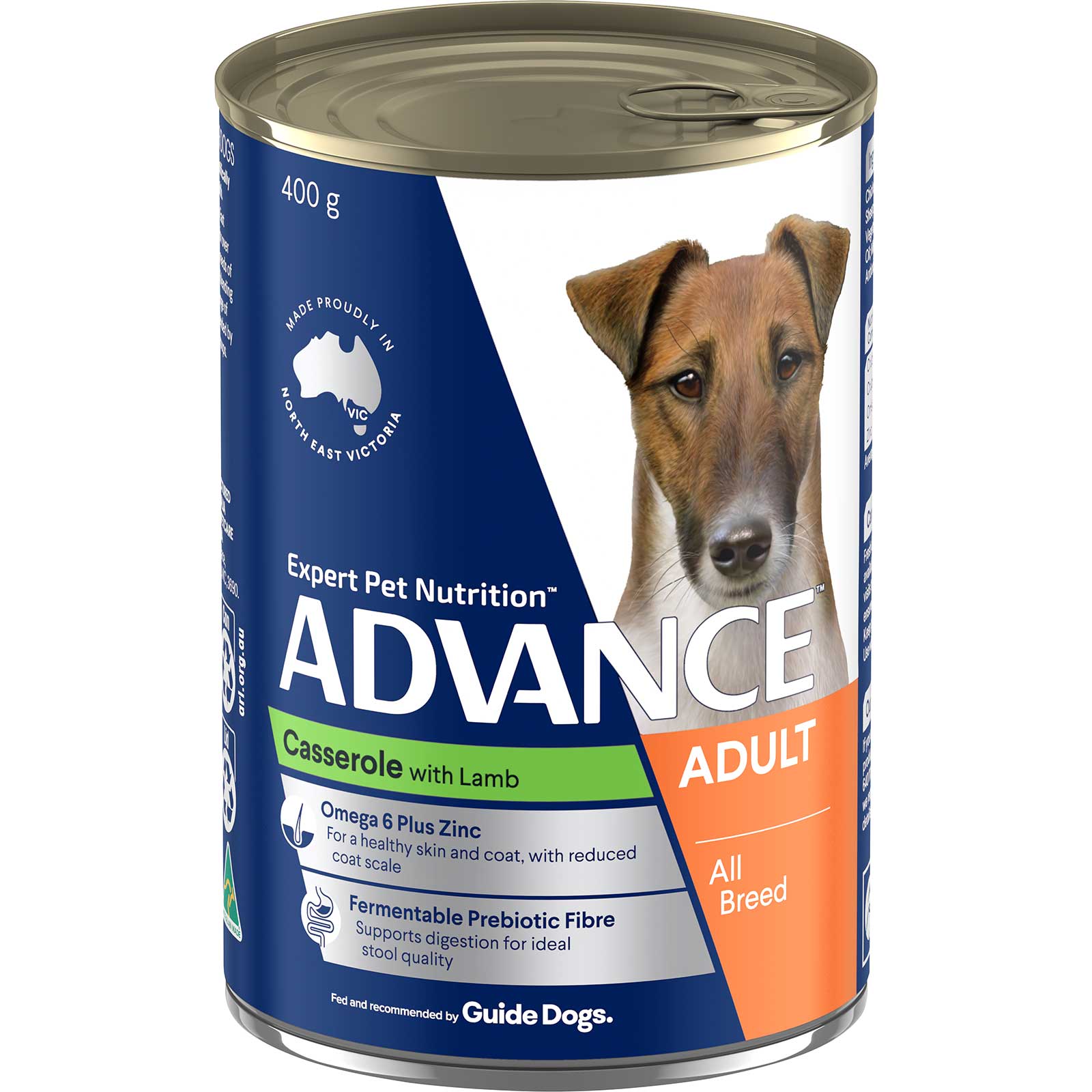 Advance Dog Food Can Adult Casserole with Lamb