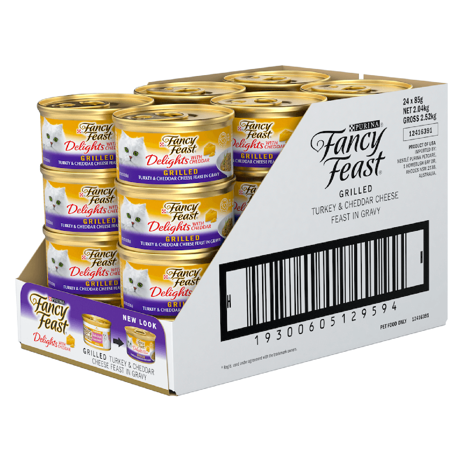 Fancy Feast Cat Food Can Adult Delights with Cheddar Turkey