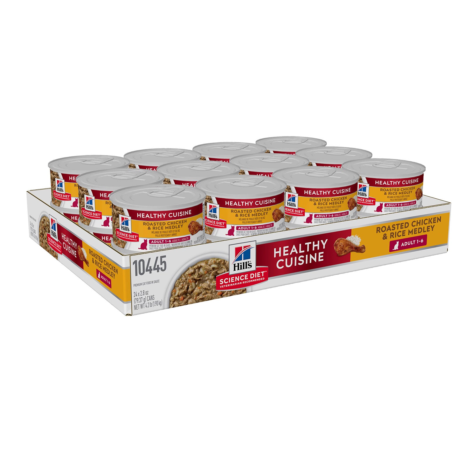 Hill's Science Diet Cat Food Can Adult Healthy Cuisine Chicken & Rice Medley