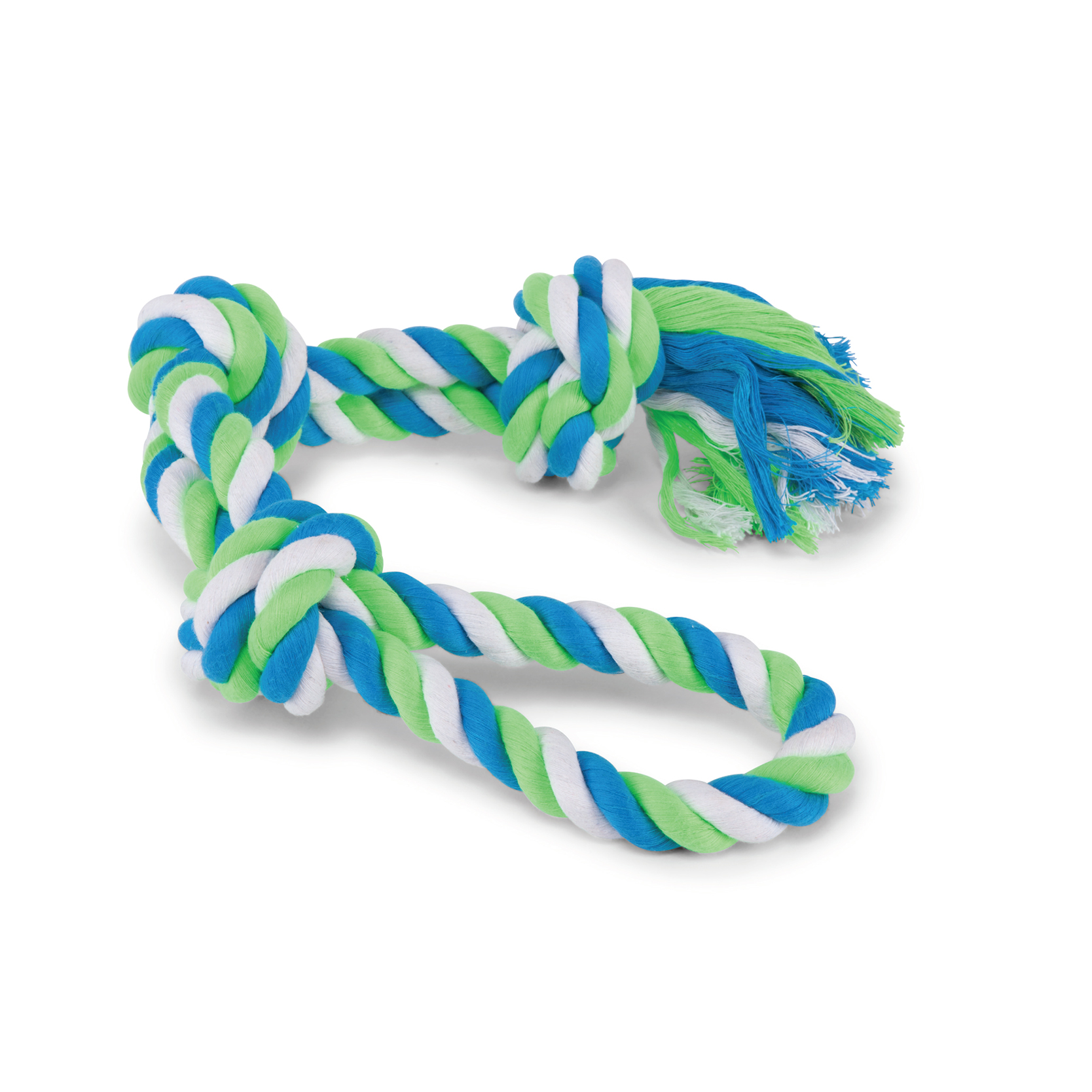 Kazoo Twisted Rope 3 Knot Tug X-Large Dog Toy