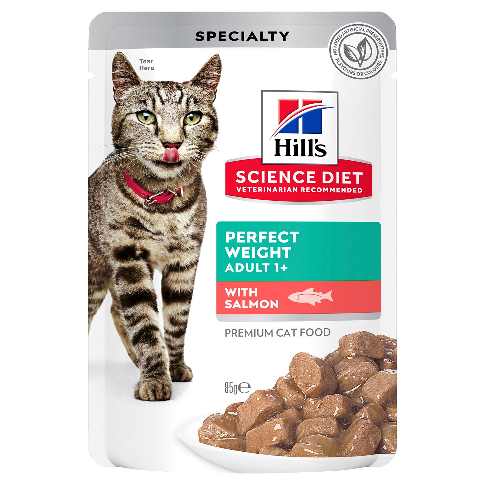 Hill's Science Diet Cat Food Pouch Adult Perfect Weight Salmon