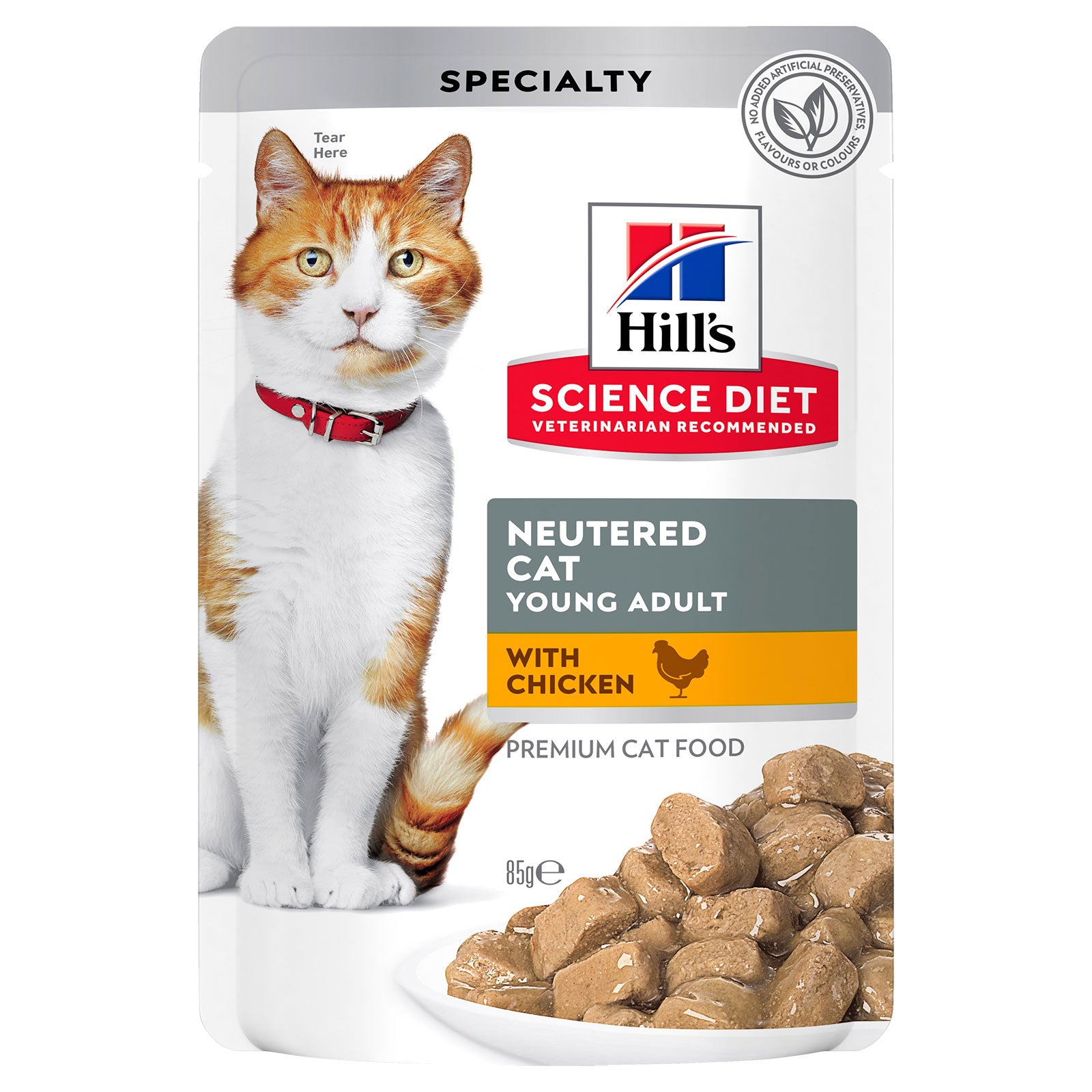 Hill's Science Diet Cat Food Pouch Neutered Cat Chicken