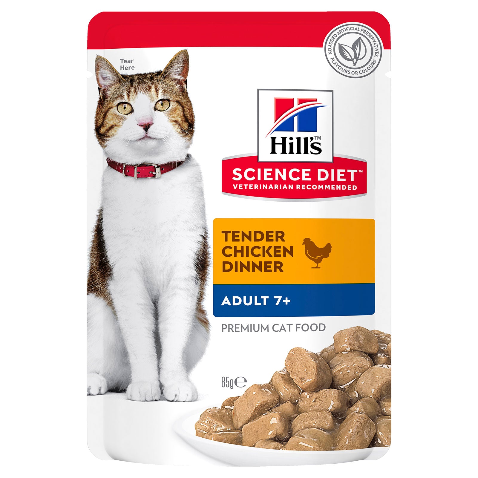 Hill's Science Diet Cat Food Pouch Adult 7+ Chicken
