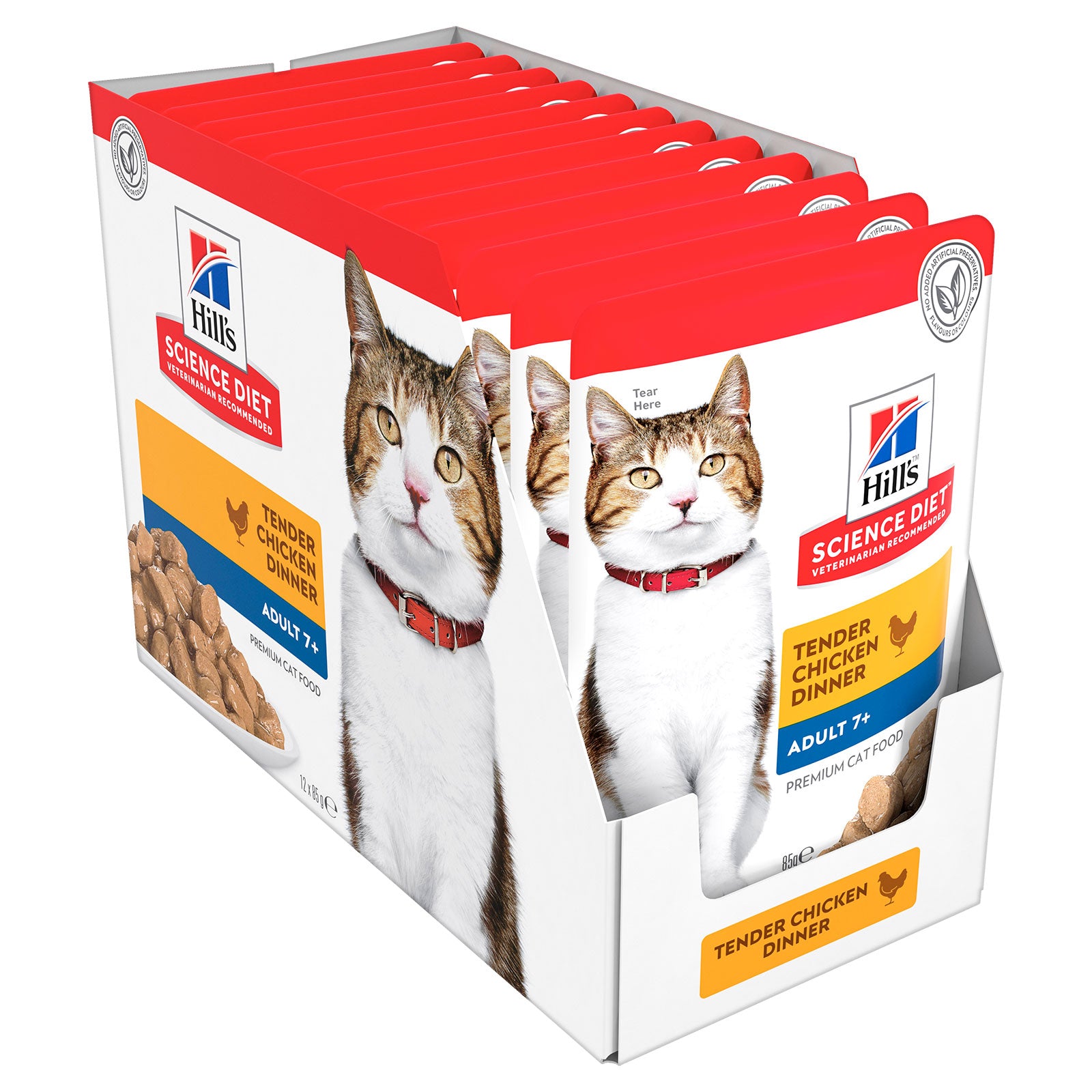 Hill's Science Diet Cat Food Pouch Adult 7+ Chicken