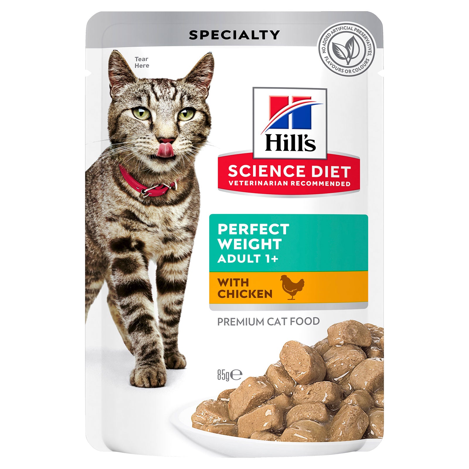 Hill's Science Diet Cat Food Pouch Adult Perfect Weight Chicken