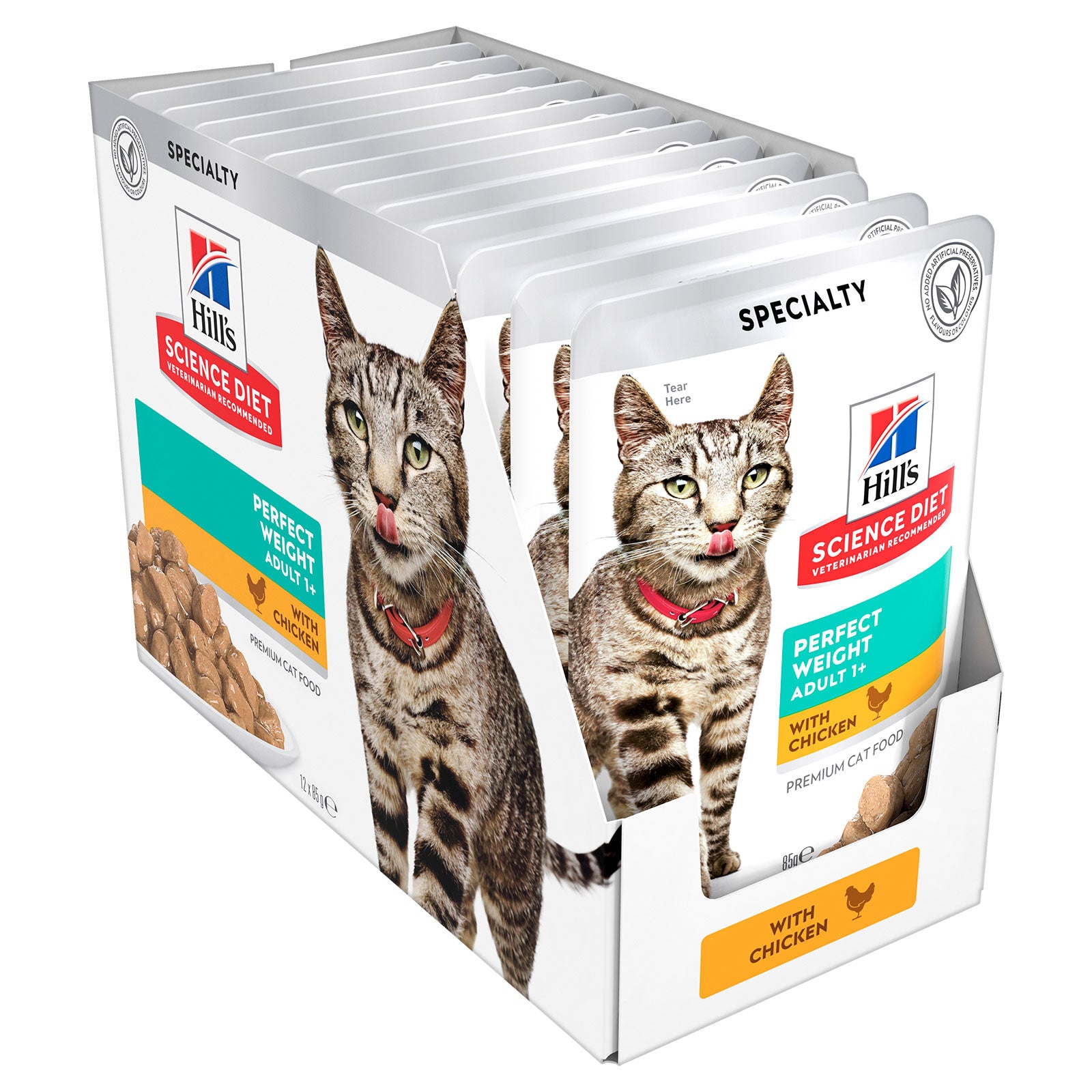 Hill's Science Diet Cat Food Pouch Adult Perfect Weight Chicken