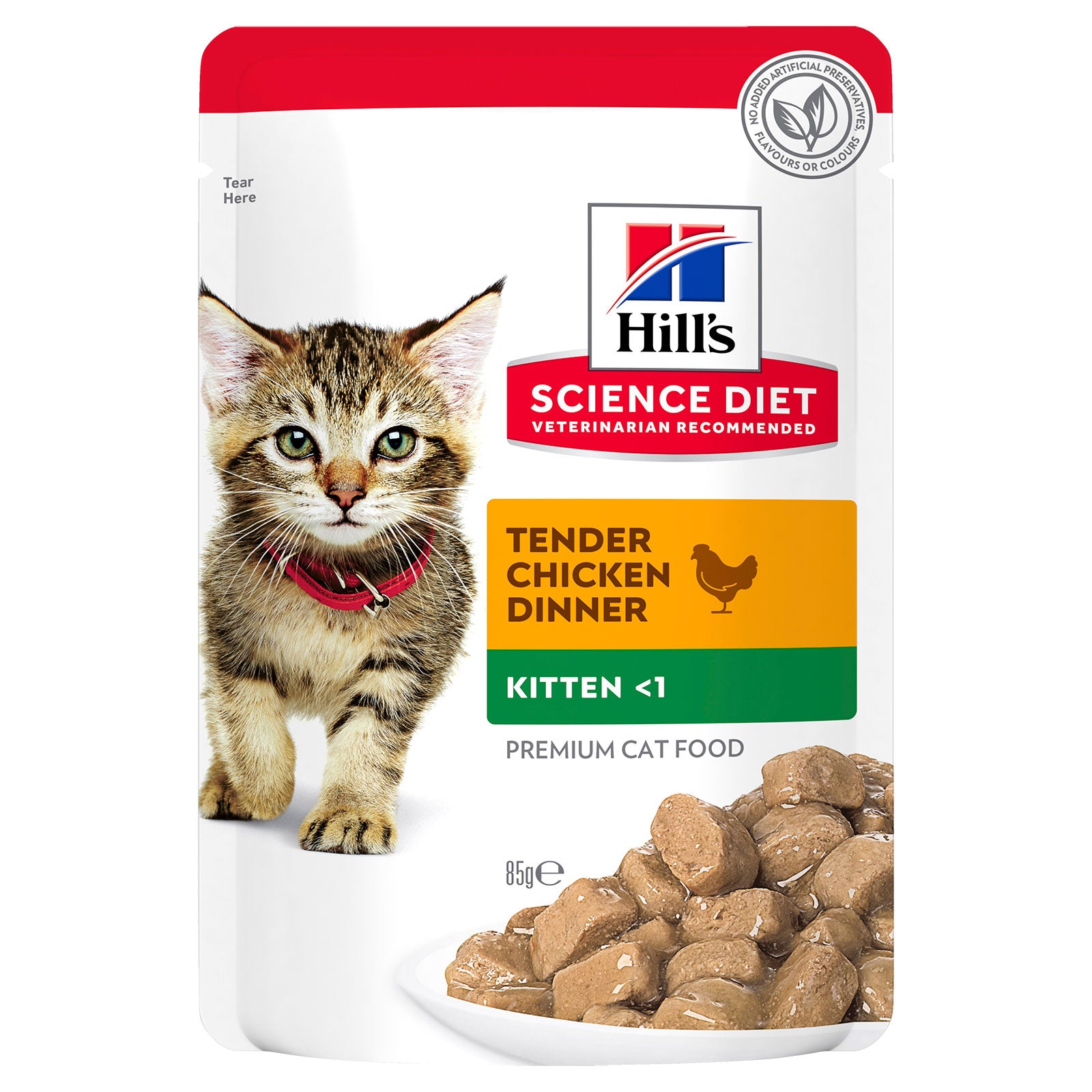 Hill's Science Diet Cat Food Pouch Kitten Tender Chicken Dinner