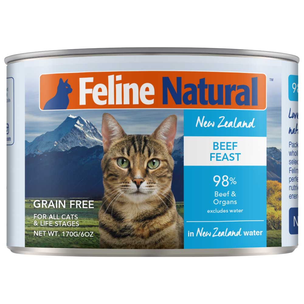 Feline Natural Cat Food Can Beef