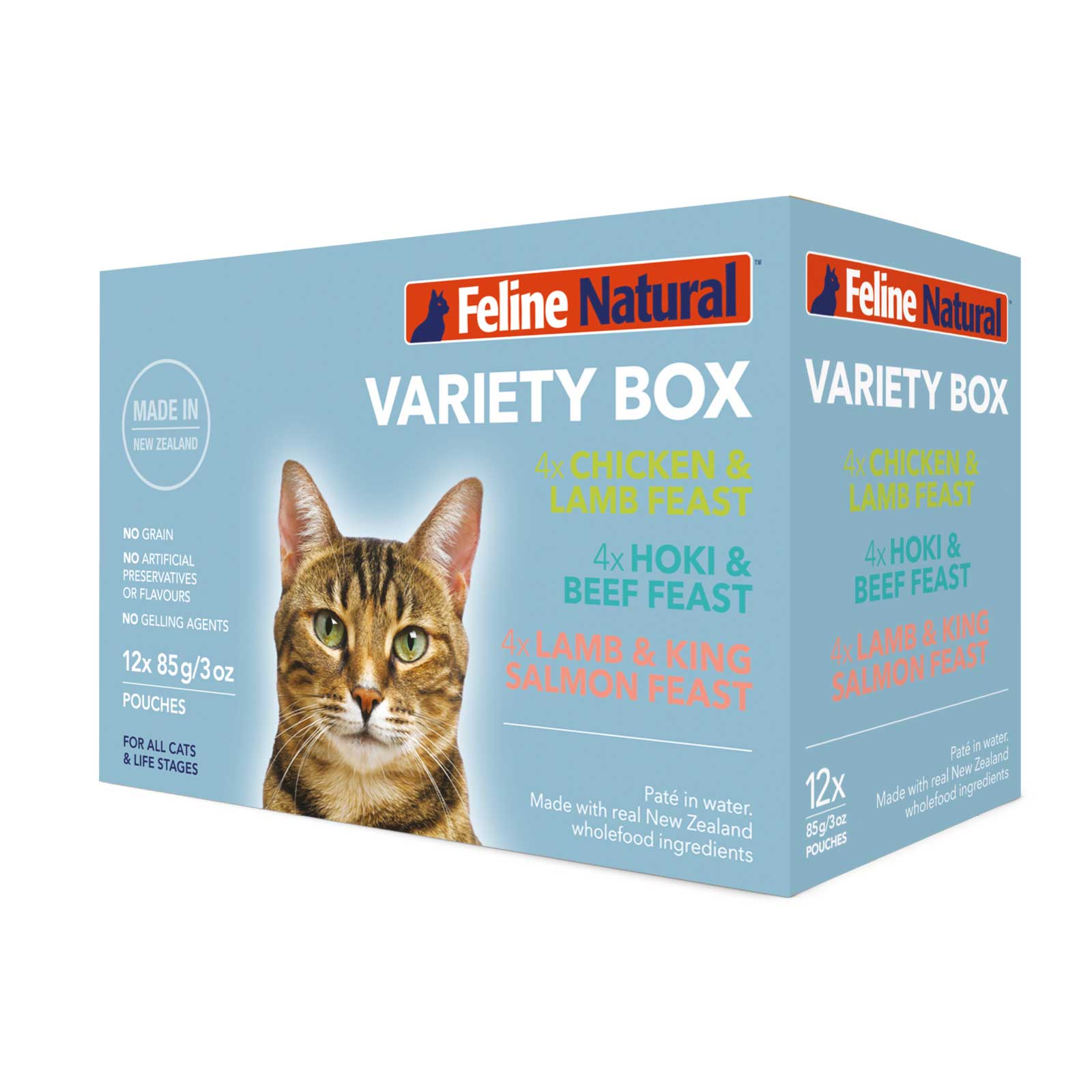 Feline Natural Cat Food Pouch Variety Pack