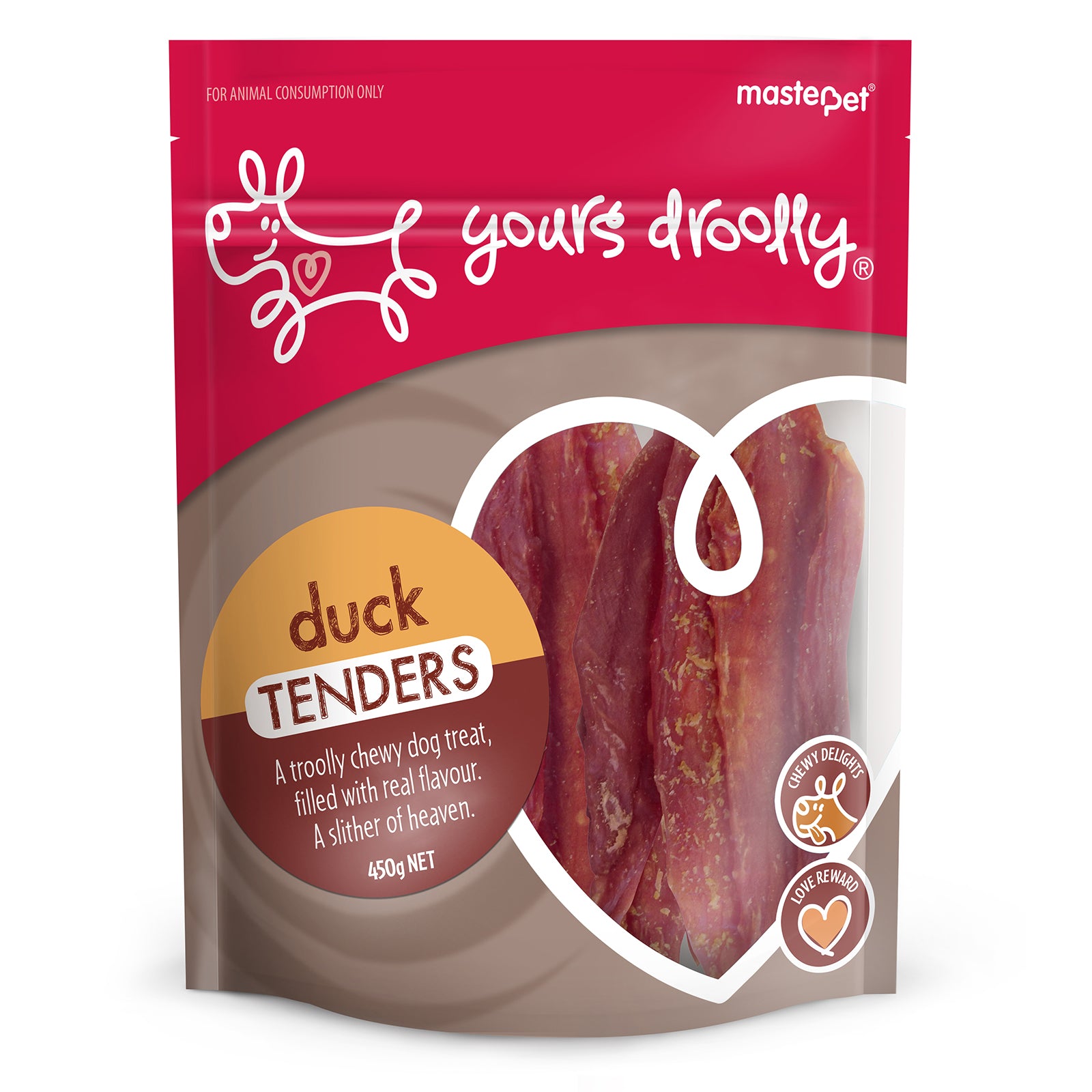 Yours Droolly Duck Tenders Dog Treat