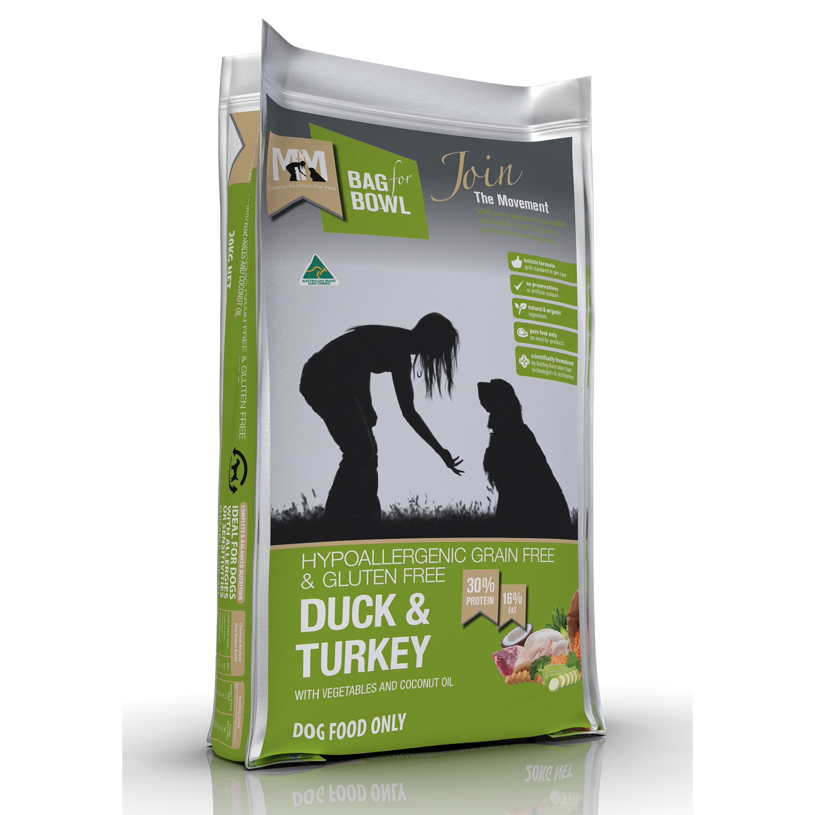 Meals for Mutts Grain Free Dog Food Adult Duck & Turkey