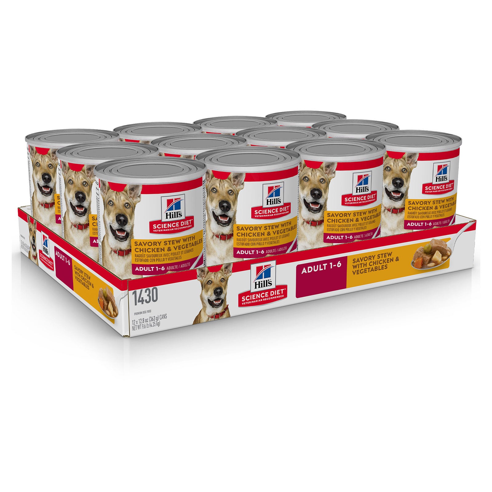 Hill's Science Diet Dog Food Can Adult Savoury Stew with Chicken & Vegetables
