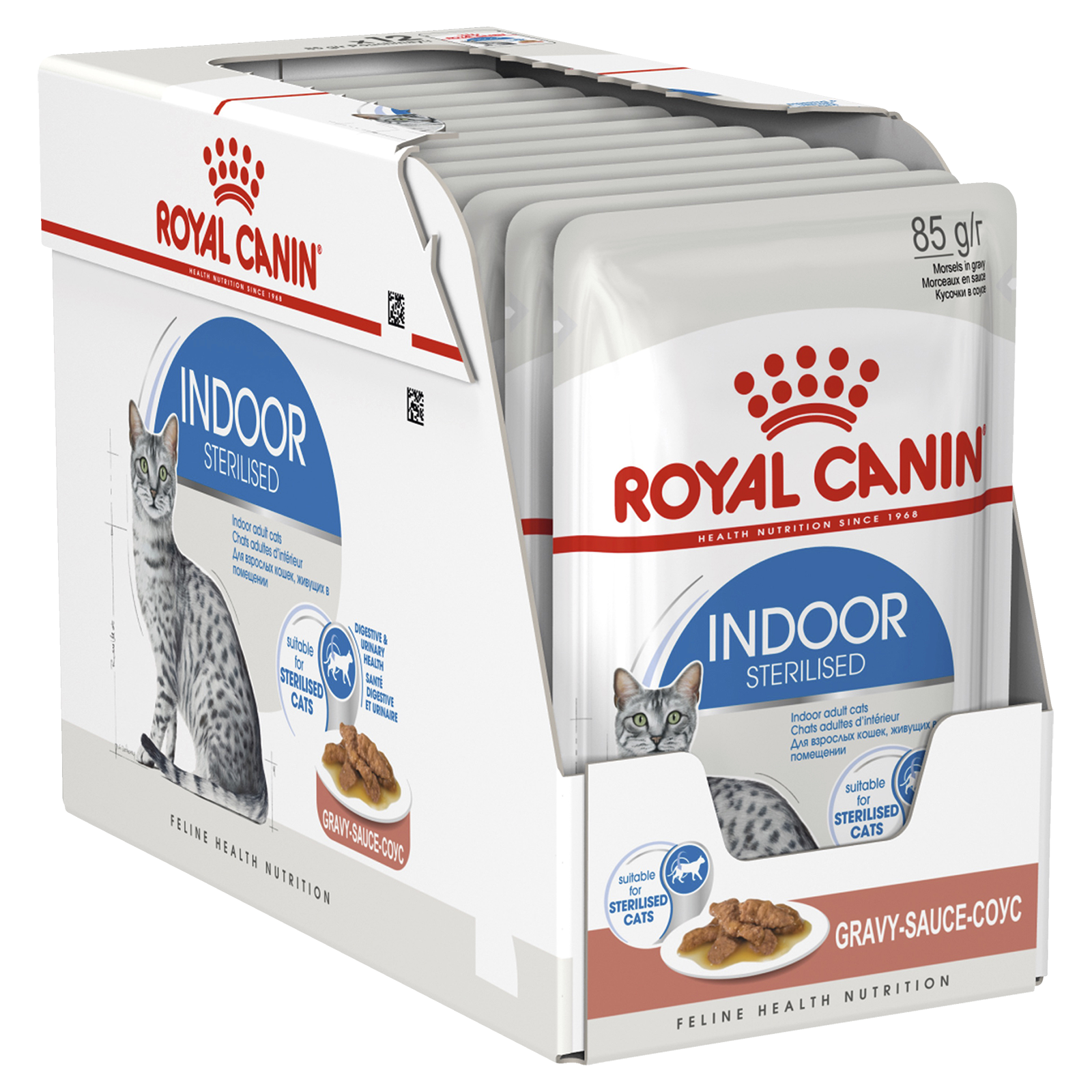 Royal Canin Cat Food Pouch Adult Indoor Gravy