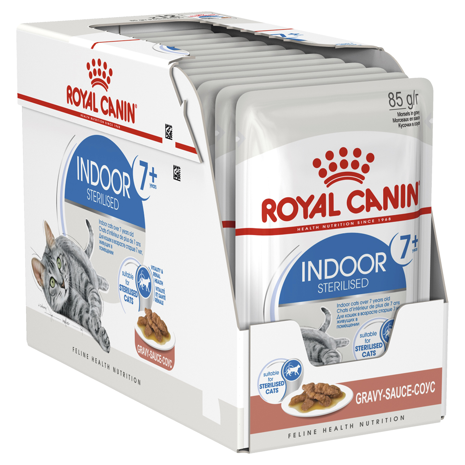 Royal Canin Cat Food Pouch Adult 7+ Indoor