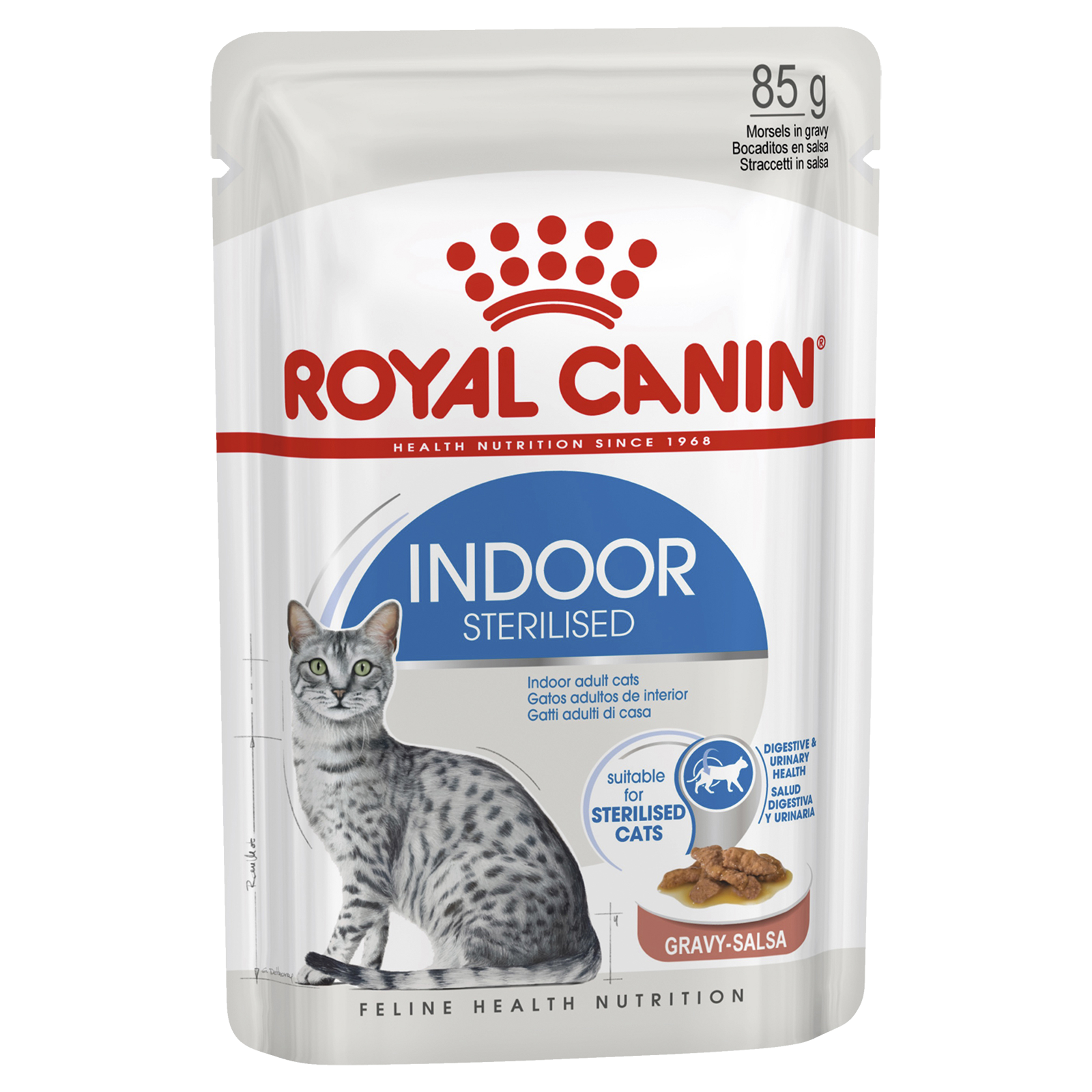 Royal Canin Cat Food Pouch Adult Indoor Gravy