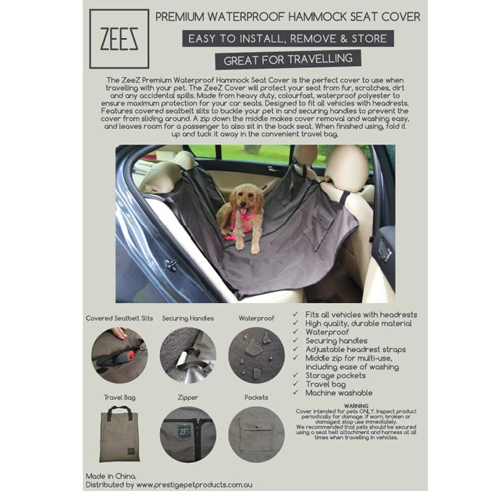 ZeeZ Dog Hammock Car Seat Cover