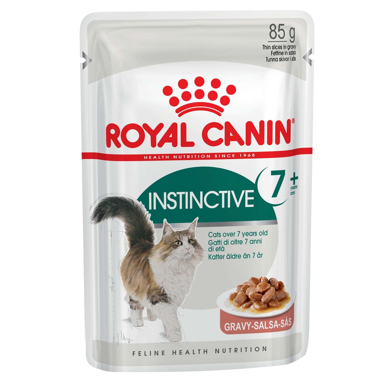 Royal Canin Cat Food Pouch Adult 7+ Instinctive in Gravy