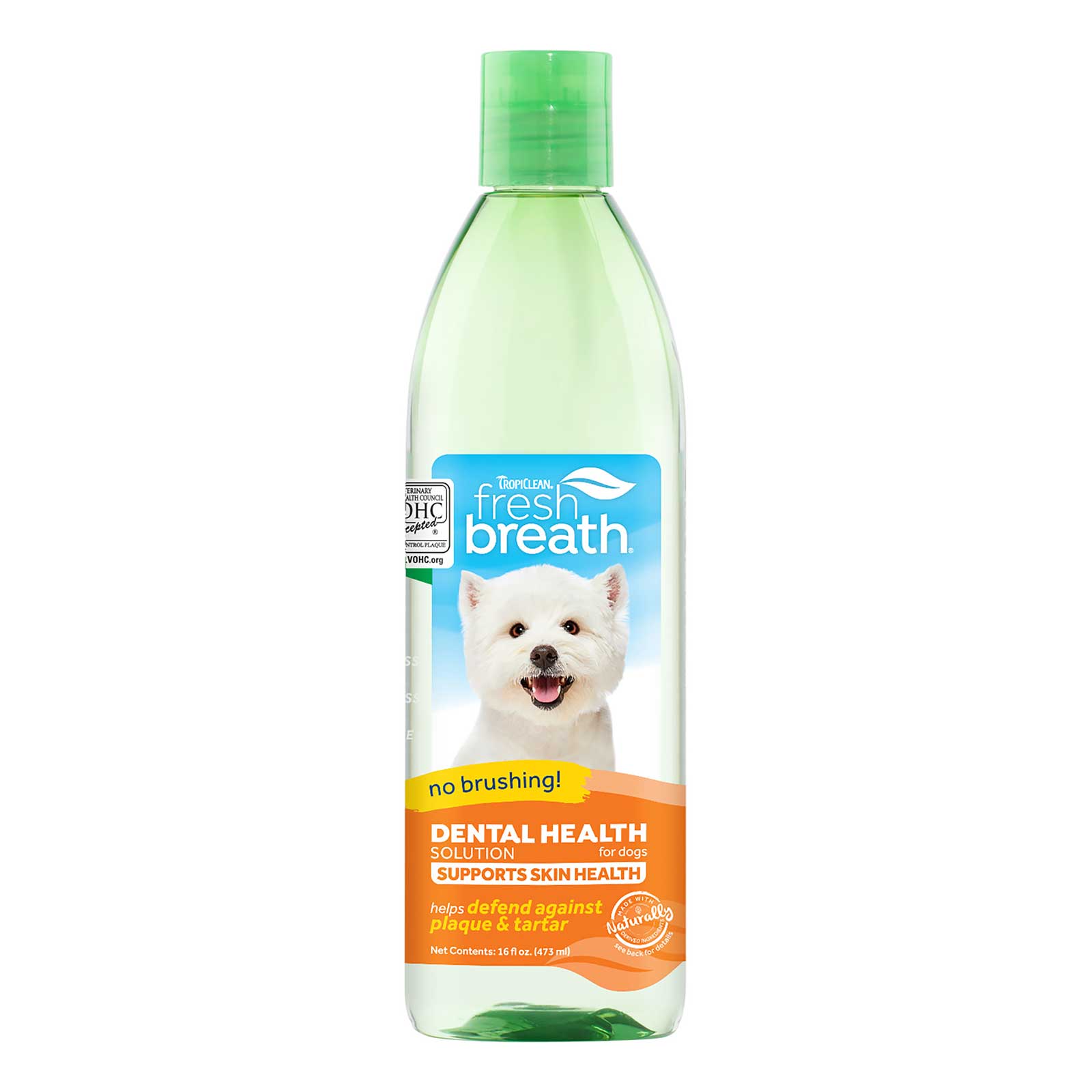 TropiClean Fresh Breath Dental Health Solution for Dogs Supports Skin Health
