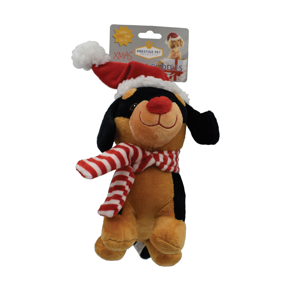 Prestige Pet Xmas Dog Toy Snuggle Pals Dachshund