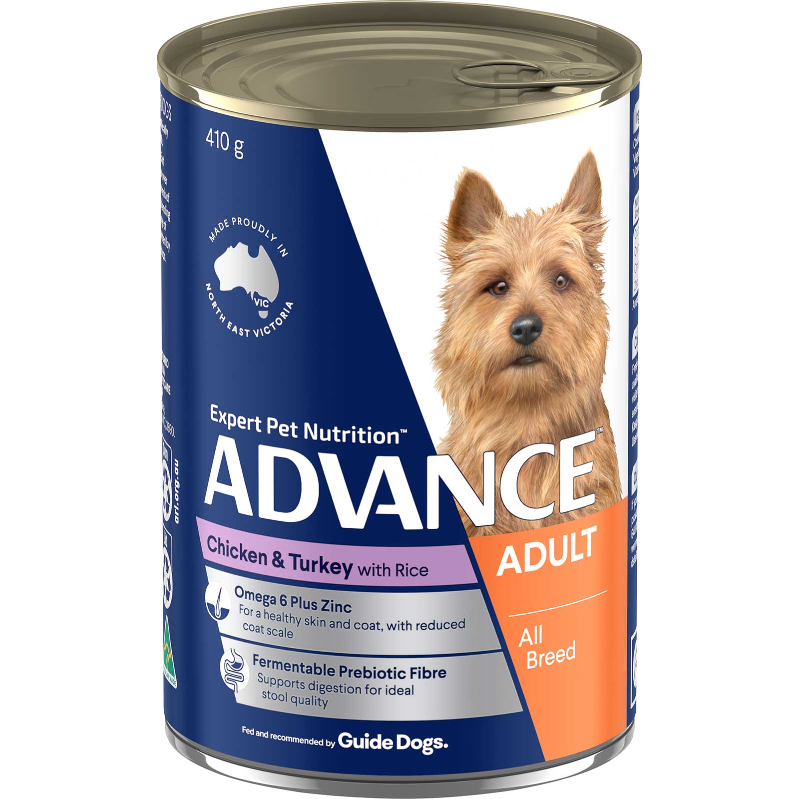 Advance Dog Food Can Adult Chicken & Turkey with Rice