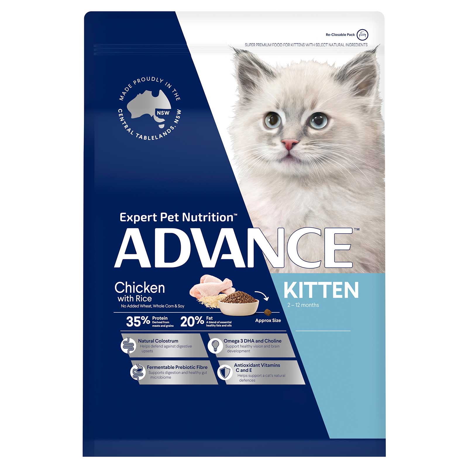 Advance Cat Food Kitten Chicken with Rice