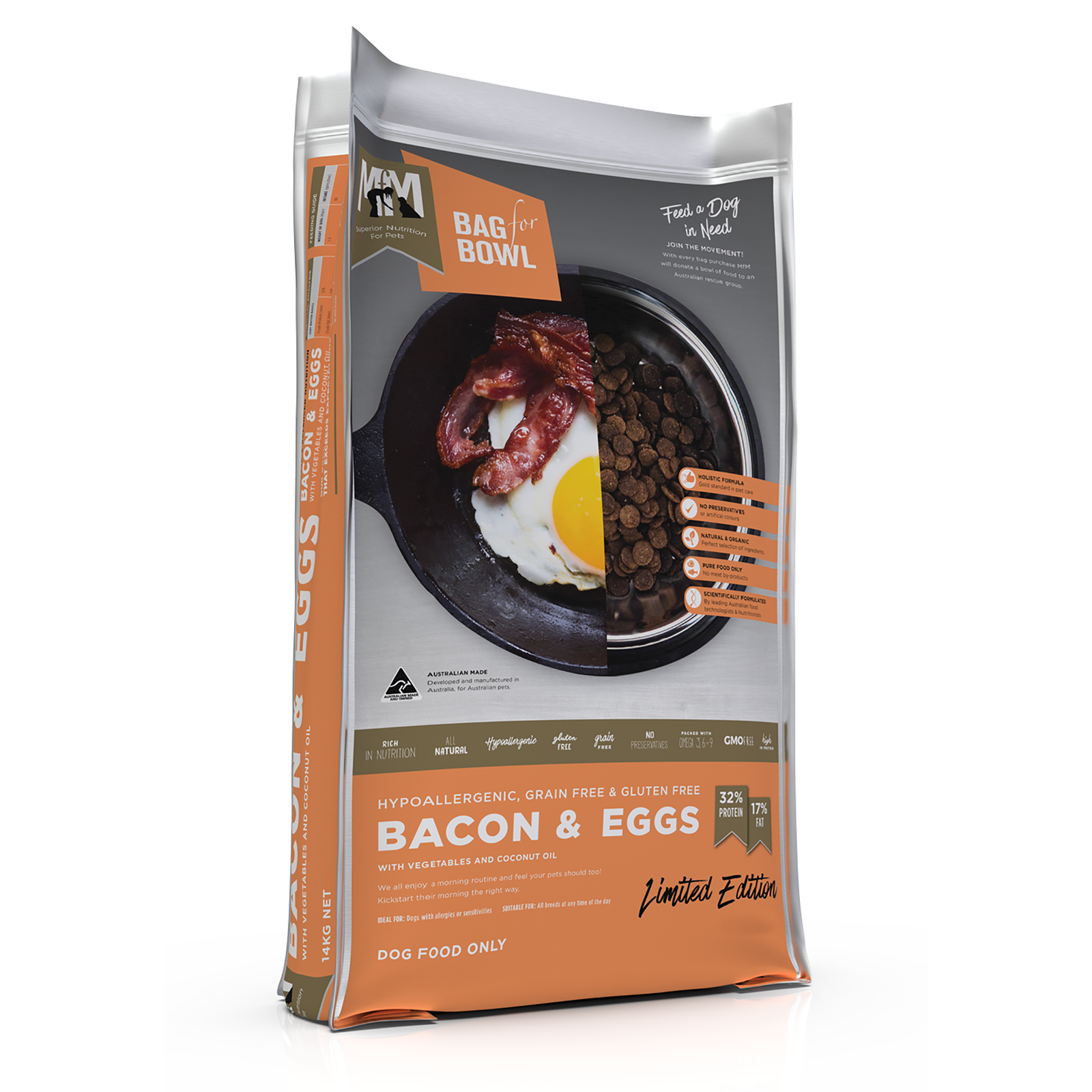 Meals For Mutts Dog Food Adult Bacon & Eggs