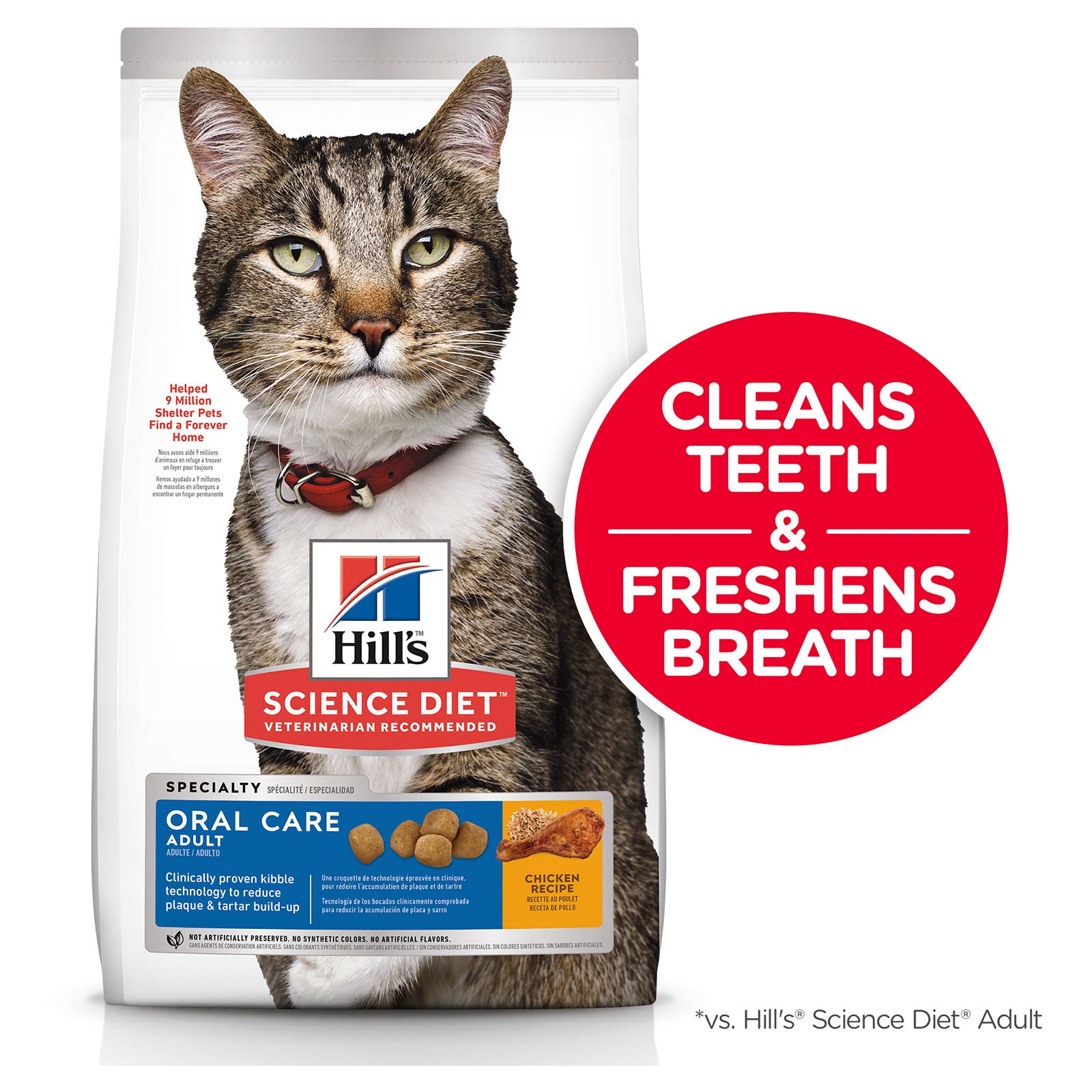 Hill's Science Diet Cat Food Adult Oral Care