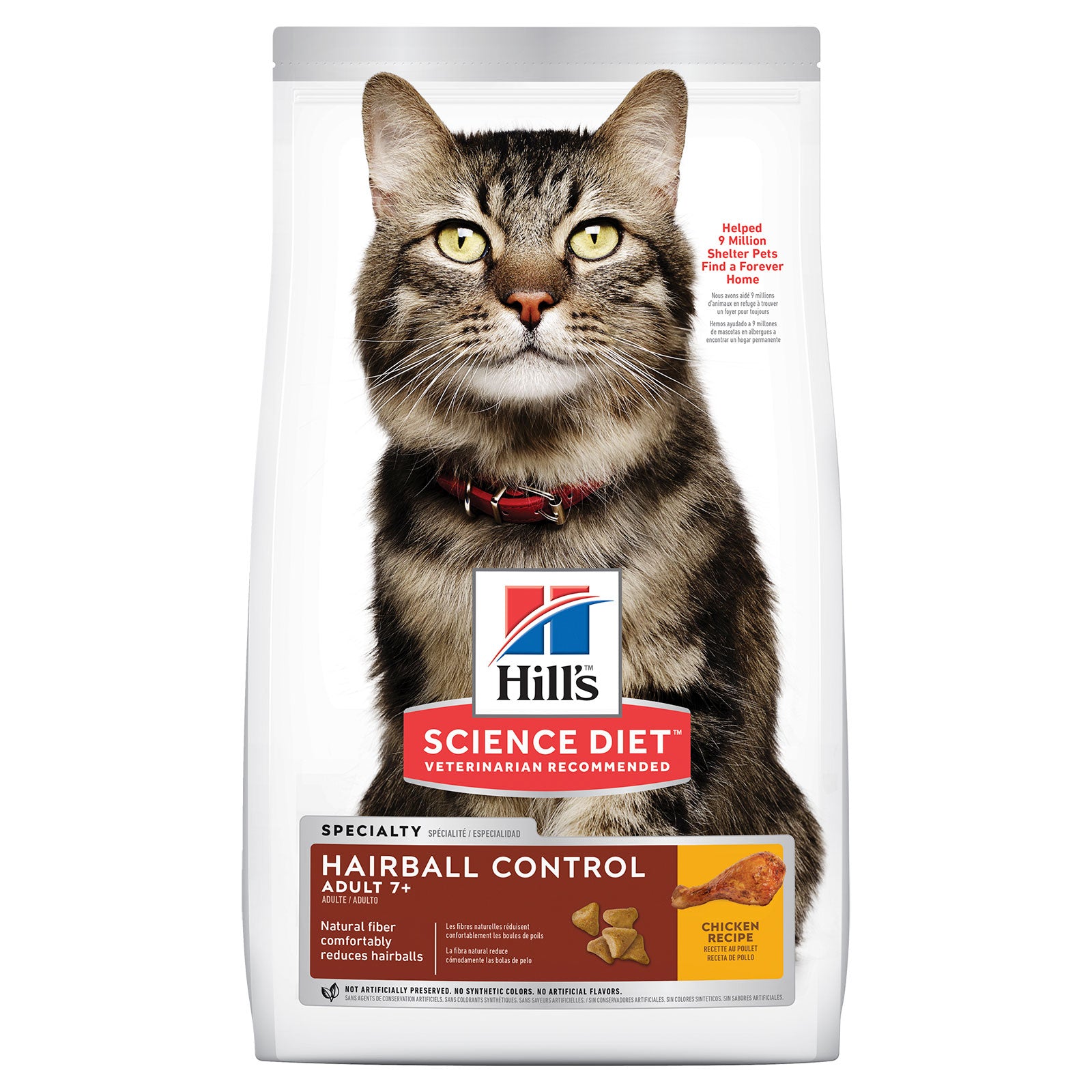 Hill's Science Diet Cat Food Adult 7+ Hairball Control Senior
