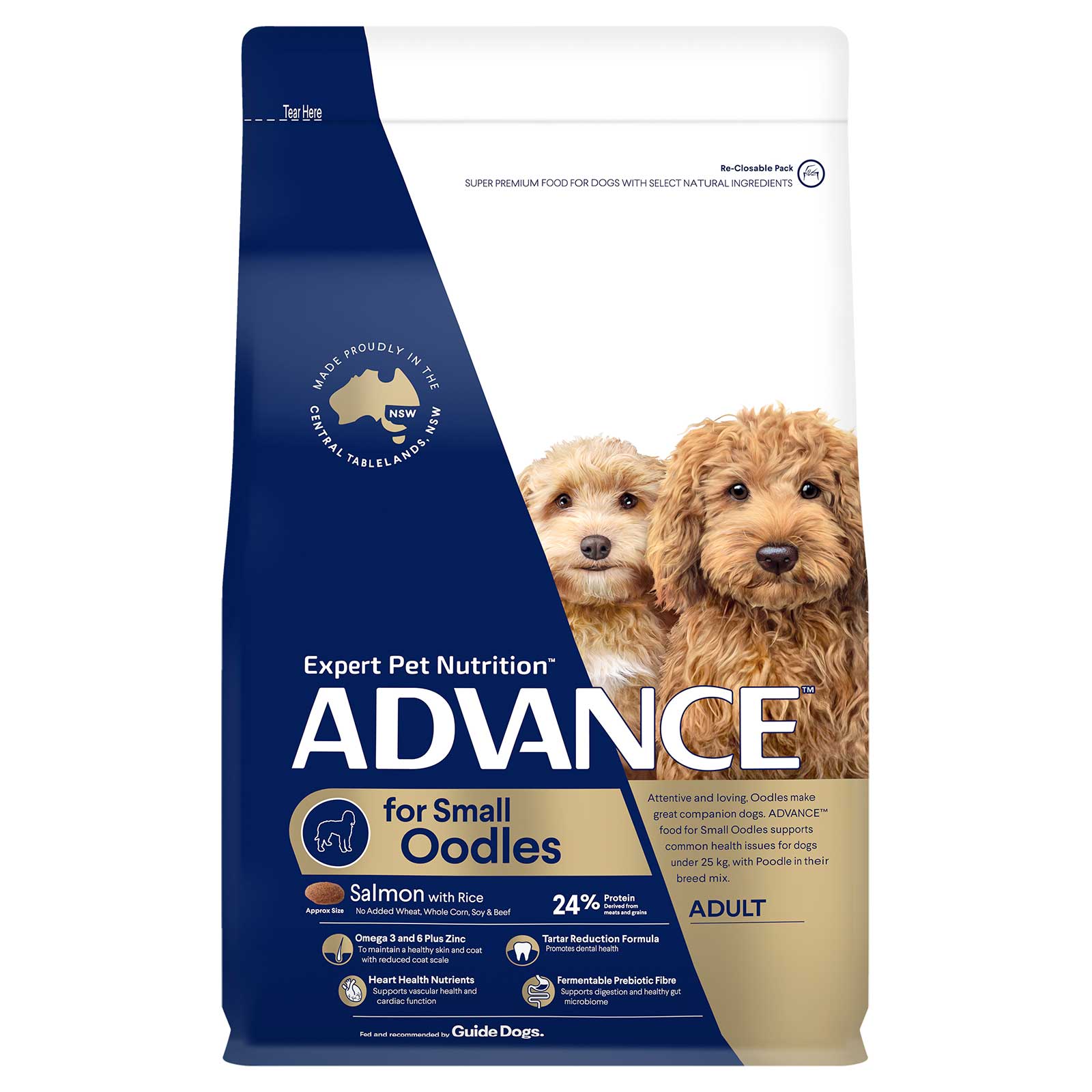Advance Dog Food Adult Small Oodle Breed Salmon with Rice