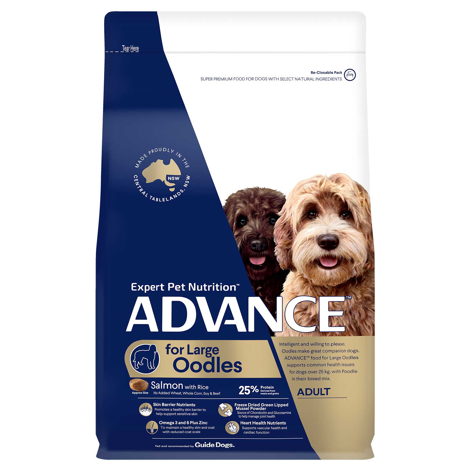 Advance Dog Food Adult Large Oodle Breed Salmon with Rice