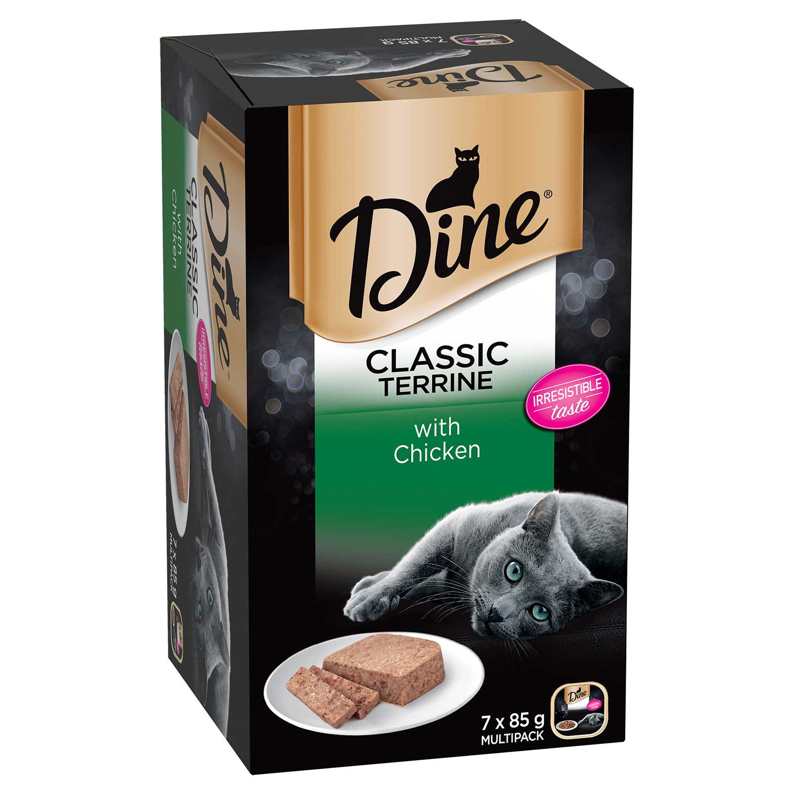 Dine Cat Food Tray Classic Terrine with Chicken