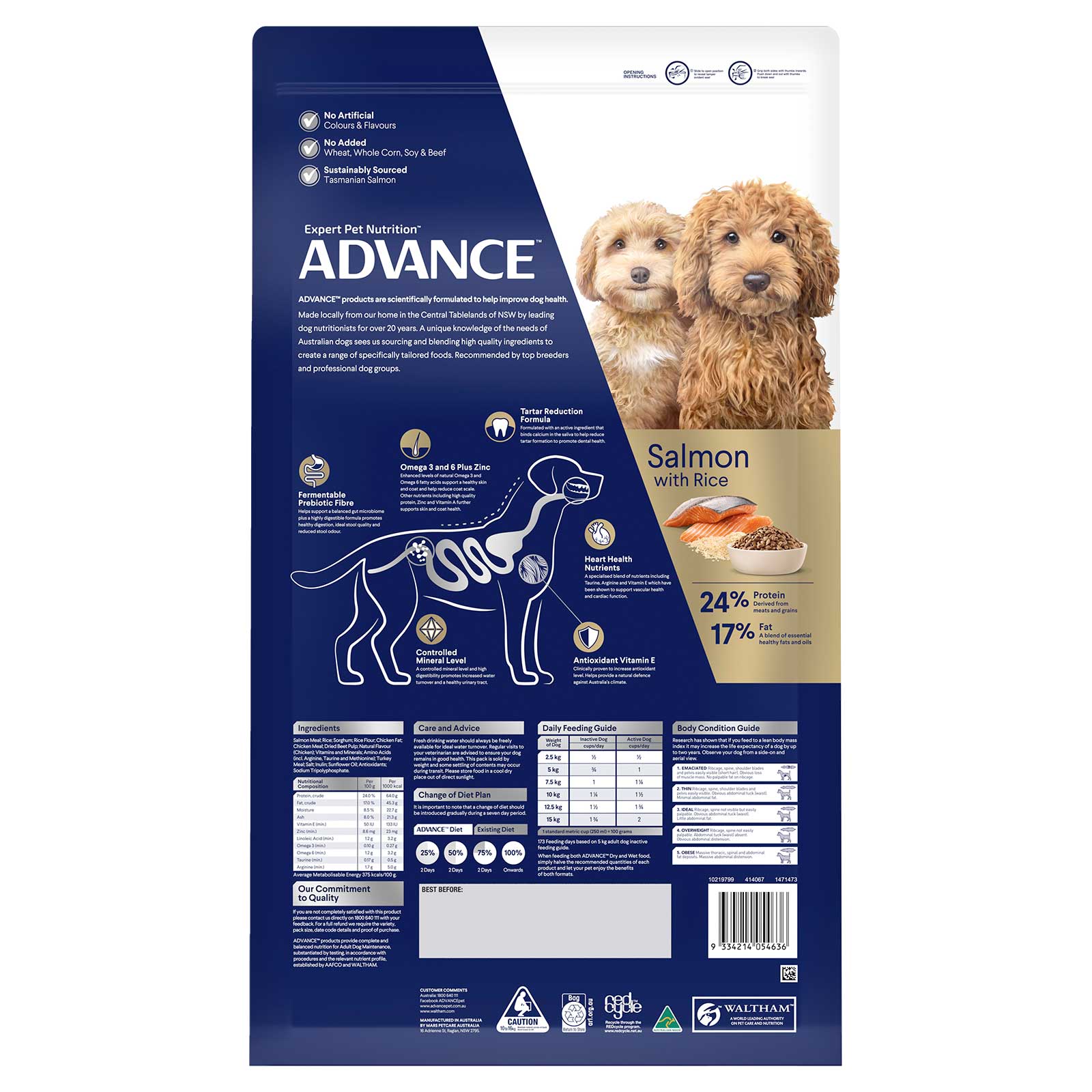 Advance Dog Food Adult Small Oodle Breed Salmon with Rice
