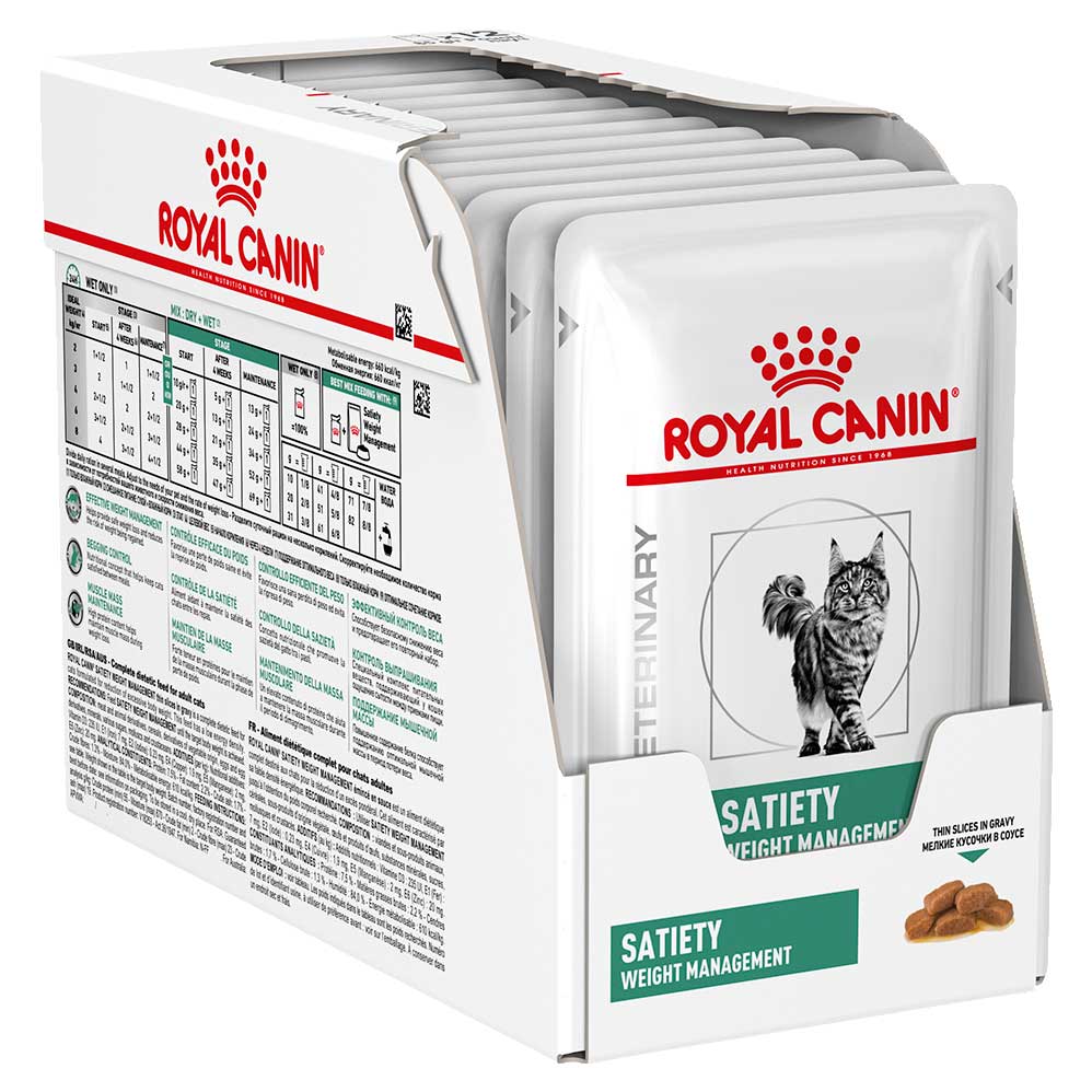 Royal Canin Veterinary Cat Food Pouch Satiety Weight Management
