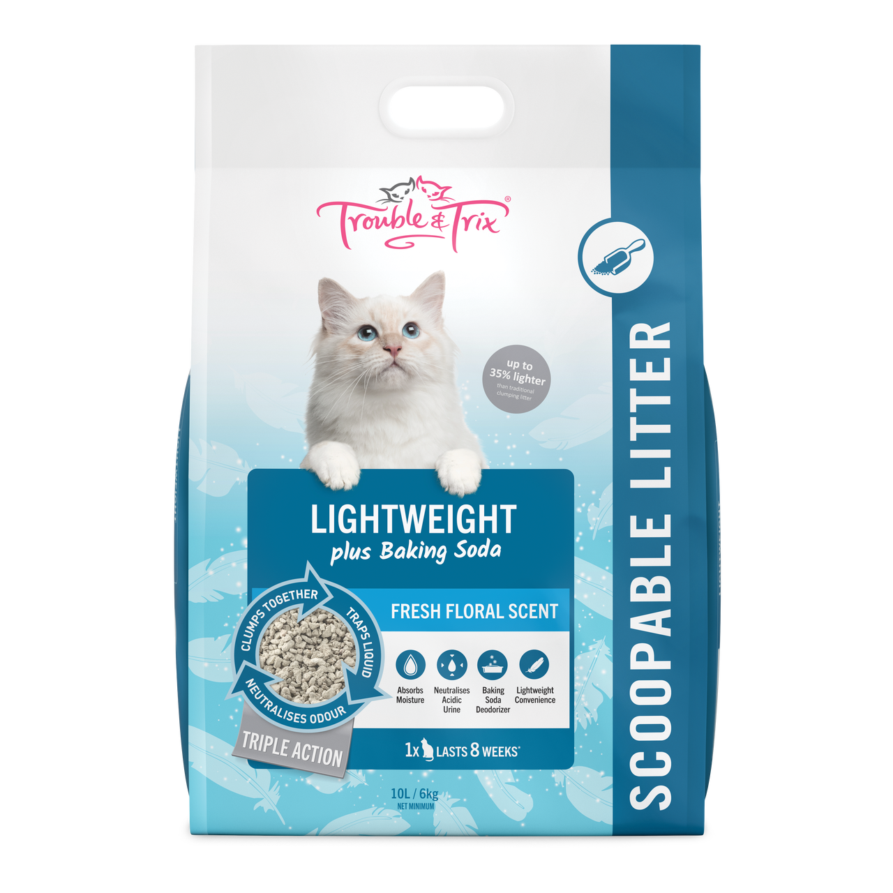Trouble & Trix Clumping Cat Litter Light Weight