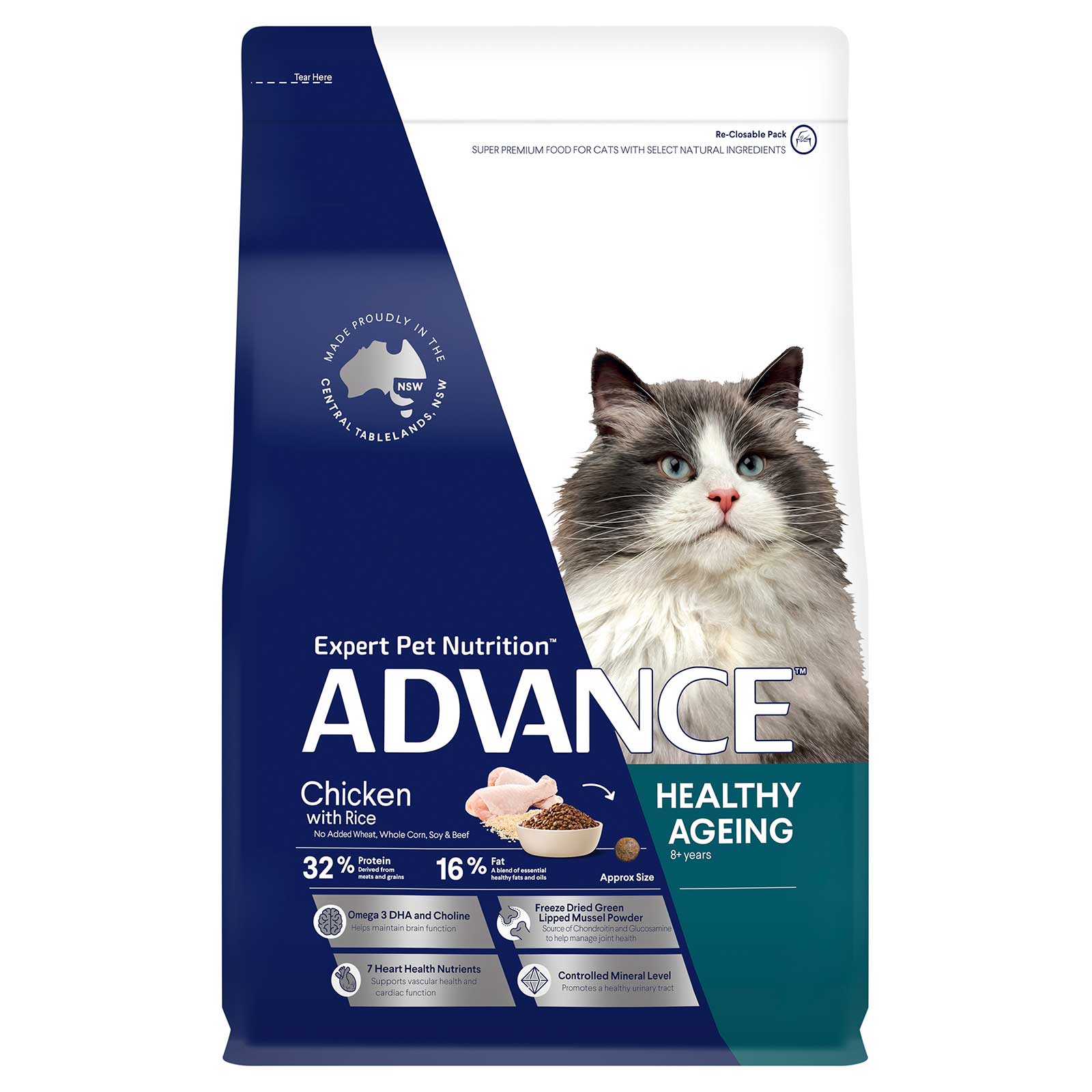 Advance Cat Food Healthy Ageing Chicken with Rice