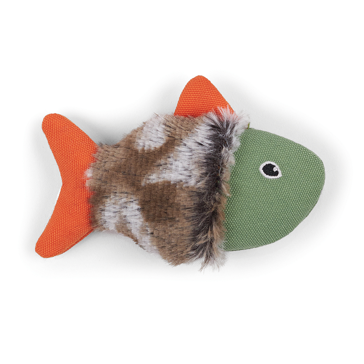 Kazoo Cat Toy Squishy Fish with Silvervine