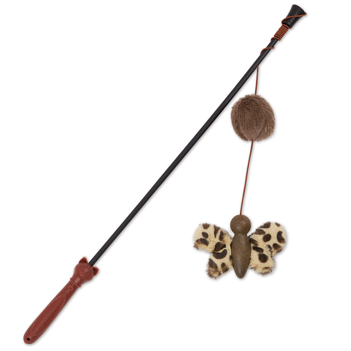 Kazoo Cat Toy Butterfly Wand with Catnip