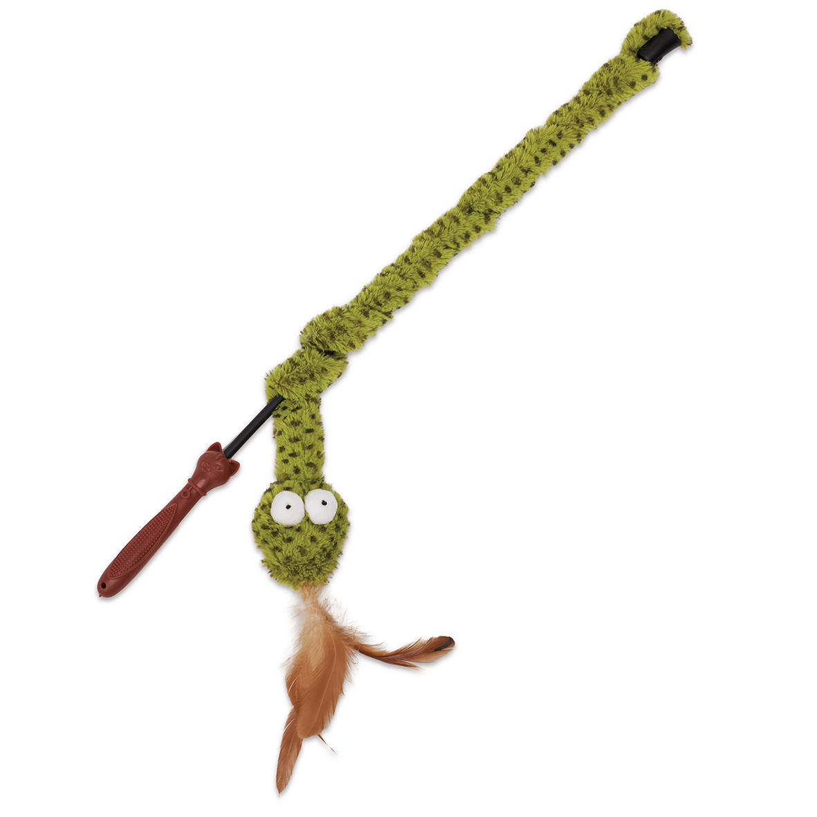 Kazoo Cat Toy Spotty Snake Play & Chase Wand