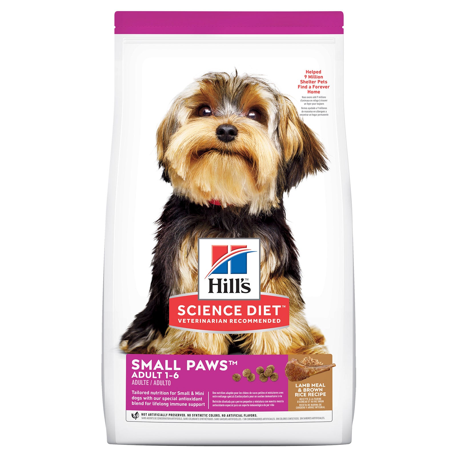 Hill's Science Diet Dog Food Adult Small Paws Lamb Meal & Brown Rice