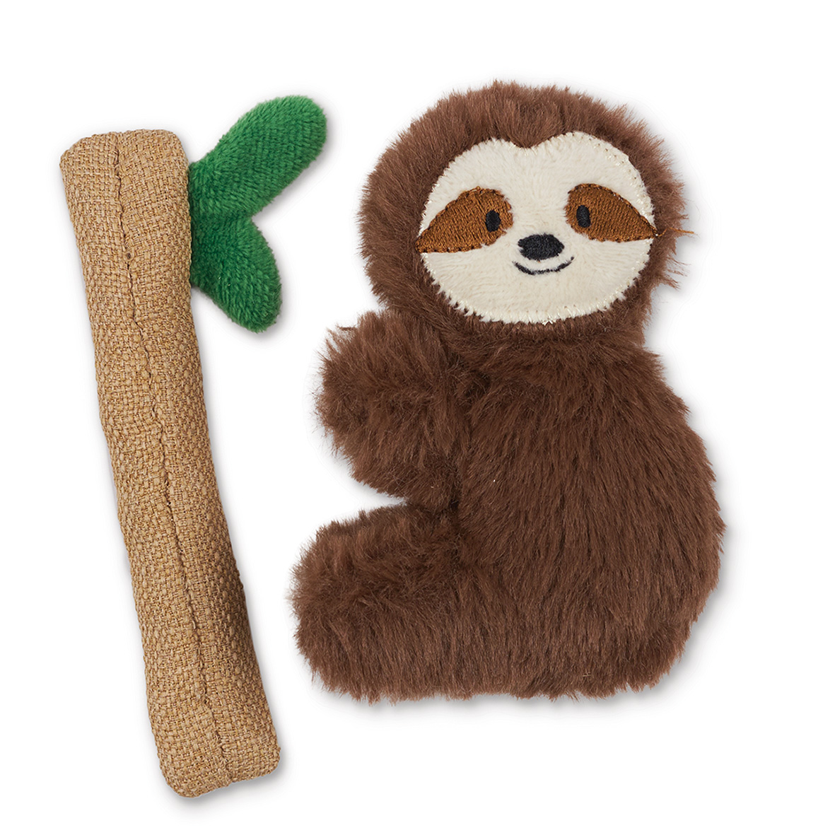 Kazoo Cat Toy Jungle Sloth with Catnip and Silvervine