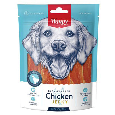 Wanpy Dry Chicken Jerky Strips Dog Treat