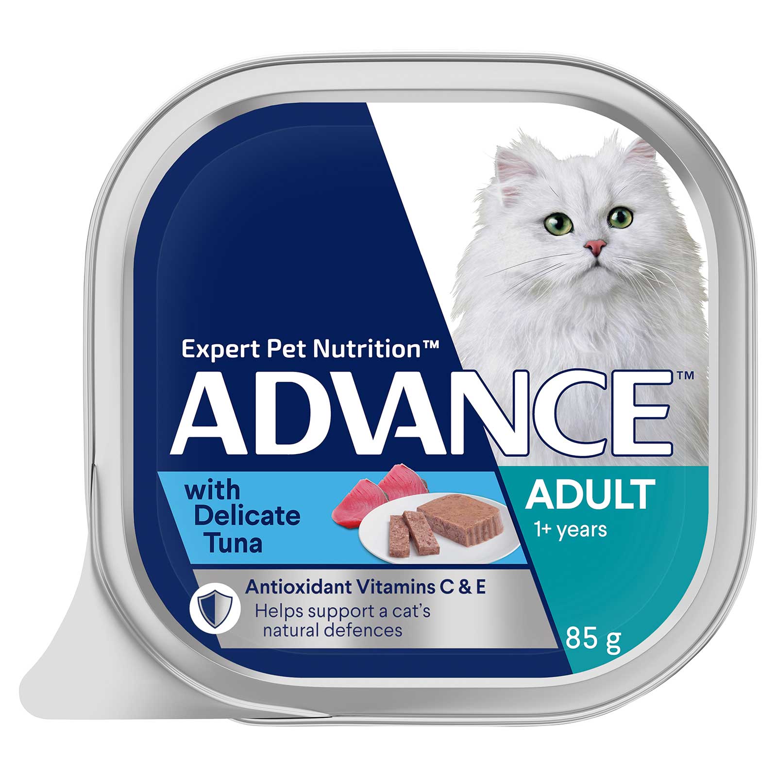 Advance Cat Food Tray Adult with Delicate Tuna